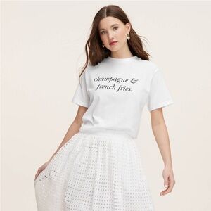 Kate Spade Champagne & French Fries t-shirt